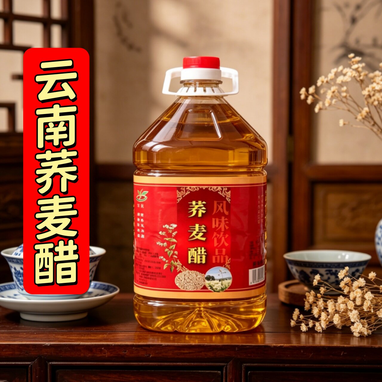 云南荞麦醋大桶装可泡制水果