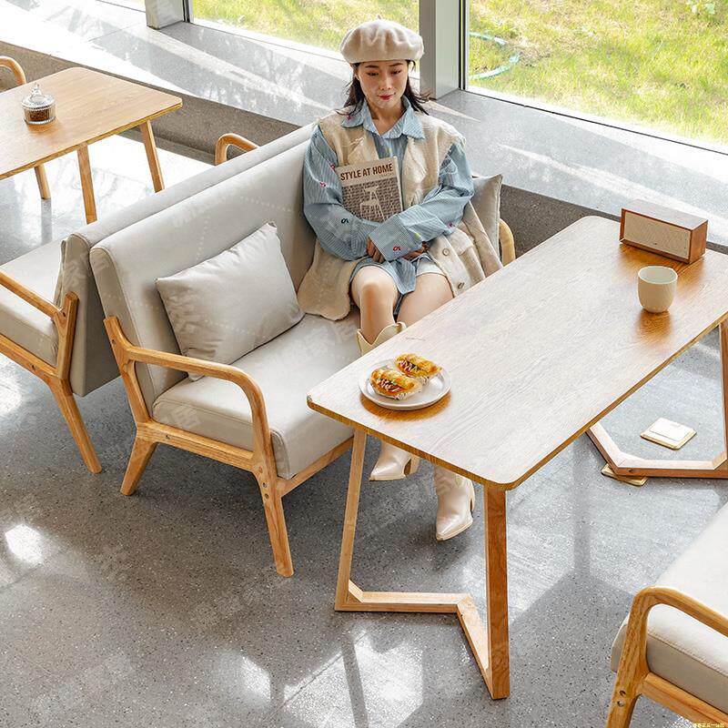 酒店民宿网红咖啡厅桌椅组合烧烤甜品店小清酒吧餐厅沙发餐饮卡座