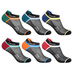 雷曼哲超薄清凉大网眼冰丝袜子男短袜船袜抗菌防臭吸汗透气夏季