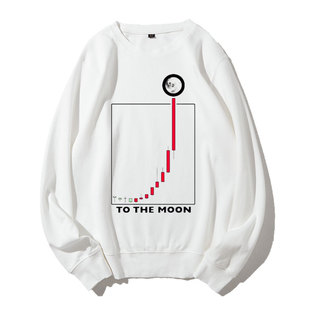 股票涨停板加绒圆领卫衣流行股民文化衫牛市图案衣服