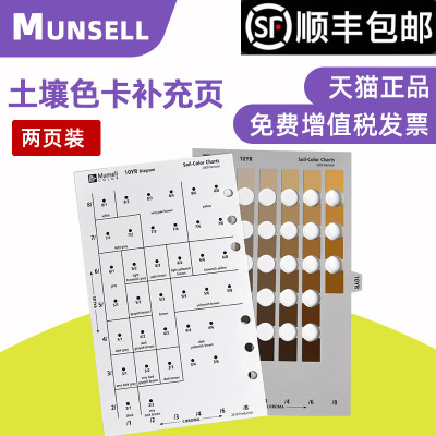 Munsell土壤色卡颜色补充页2页装Munsell Soil Color 2-Pack