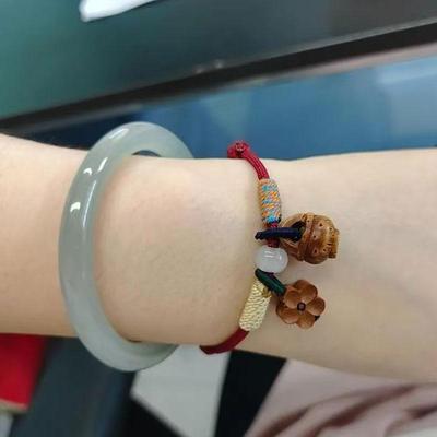 桃核手链手绳桃木男女本命年礼物