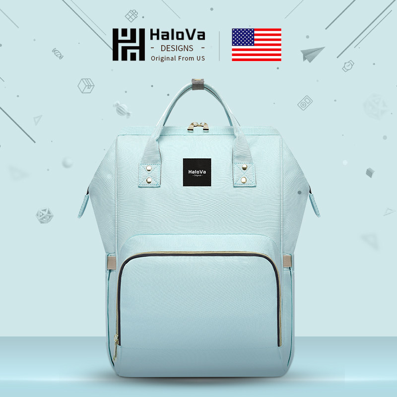 美国HaloVa妈咪包2020新款时尚母婴包多功能背包婴儿外出妈妈包