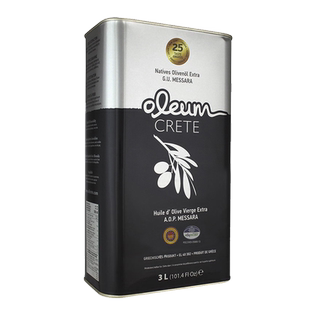 希腊进口克里特岛PDO冷榨特级初榨橄榄油食用油健身轻食餐3L*4罐
