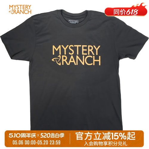 MYSTERY RANCH神秘农场Logo混纺棉图案T恤