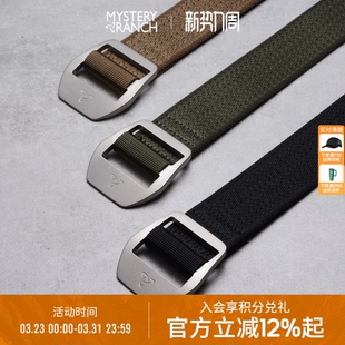 MYSTERY 机能户外腰带 RANCH神秘农场钛合金帆布战术尼龙编织男士