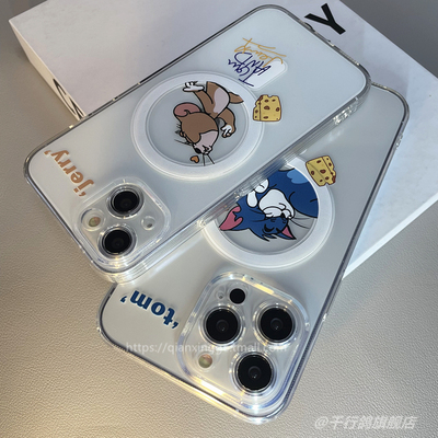 华为p70手机壳磁吸猫和老鼠