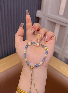 新中式拼接珍珠手链女高级感轻奢