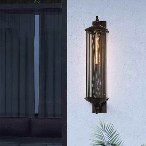 led户外壁灯防水新中式覆古露阳台庭院灯过道楼梯室外背景墙壁灯