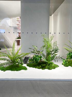 彷真绿植造景室内高端轻奢彷生植物微景观摆件假苔藓装饰盆景布置