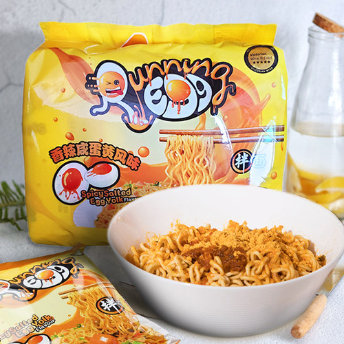 奔跑吧蛋蛋进口速食袋装方便面