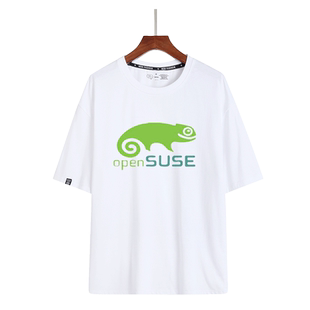 opensuse debian arch linux gnome程序员猿码农极客T恤短袖潮