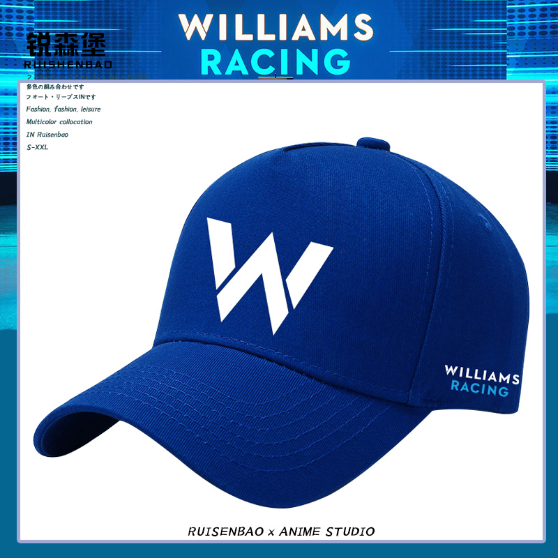 F1威廉姆斯车队Williams Racing新款车队鸭舌帽夏男遮阳棒球帽子 服饰配件/皮带/帽子/围巾 帽子 原图主图