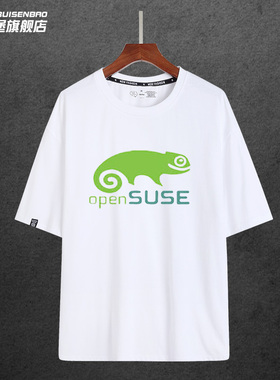 opensuse debian arch linux gnome程序员猿码农极客T恤短袖潮