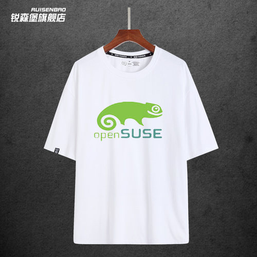 opensuse debian arch linux gnome程序员猿码农极客T恤短袖潮