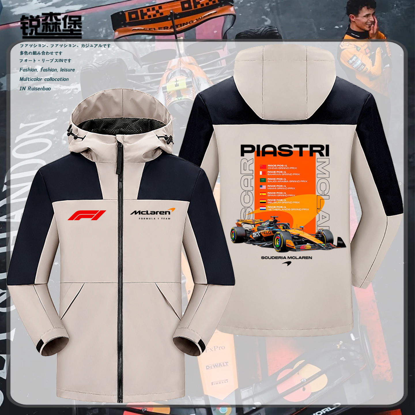 F1迈凯伦车队方程式赛车服纪念