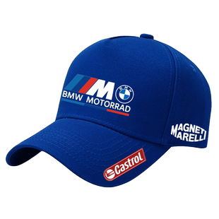 定制M摩托车S1000RR赛车服BMW车标棒球帽子夏季男遮阳吸汗防晒款
