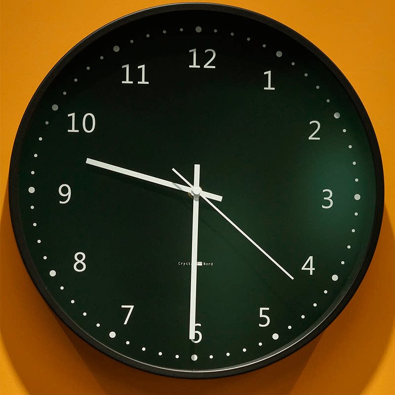 水晶诺德客厅北欧简约黑色时尚玻璃挂钟墙上经典装饰时钟挂表在类目 家居饰品, 家居钟饰/闹钟, 挂钟中 - 来自Buy2taobao.com提供专业的淘宝代购服务