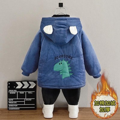 儿童羽绒服男款2024q新款反季中长款大童男孩冬季加厚极寒童装外