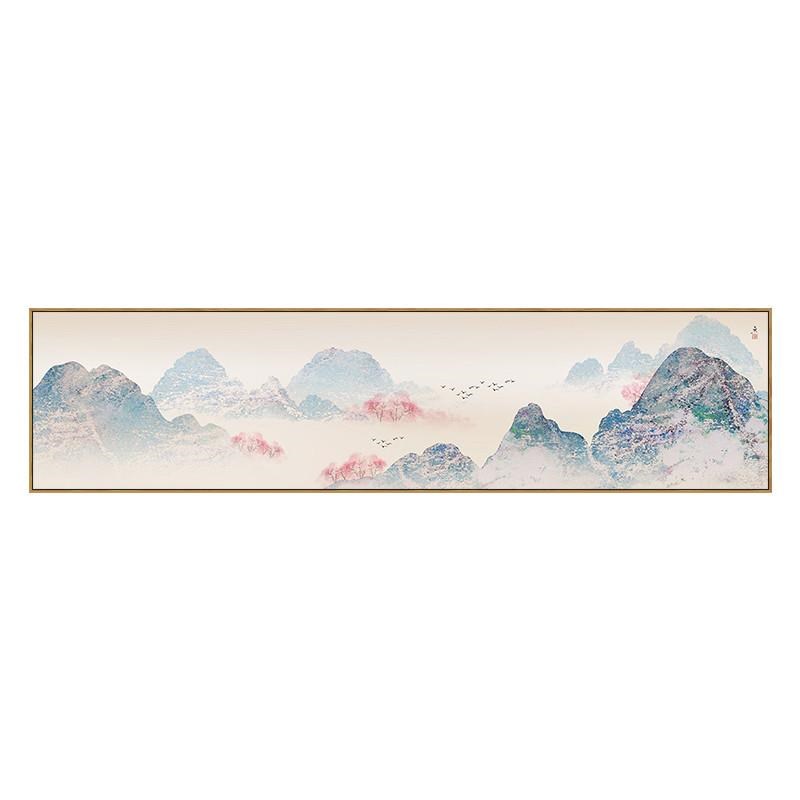 优选新中式卧室床头画客厅装饰z画现F代沙发背景墙壁画书房山水挂