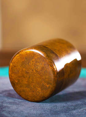 储存罐仁复古y 小号茶罐金属密封罐茶叶罐便O携铸铜家用醒炳铜.朱