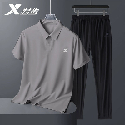 特步运动套装两件套男装