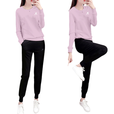 特步运动套装休闲两件套女装