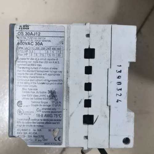 议价瑞士 ABB 隔离开关  熔断器 OS 30FAJ12