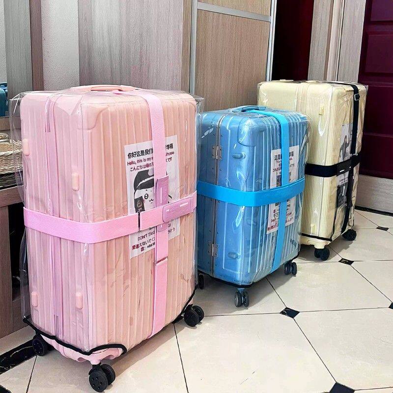 行李箱捆绑带固定托运弹力加固带十字一字卡扣旅游保护防爆打包带