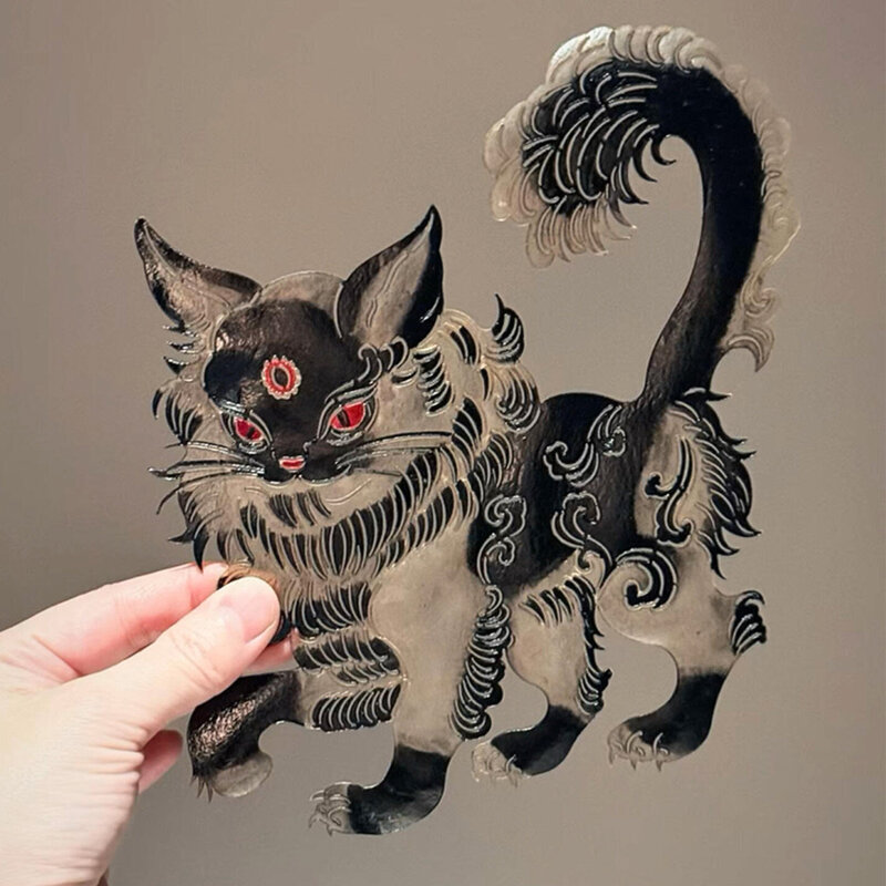 皮影新年装饰画传统非遗文化手工制作新中式挂画创意玄关桌面摆件