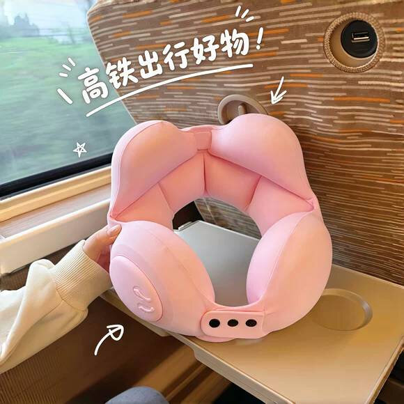 【高铁儿童睡觉神器】充气u型枕旅行枕便携长途飞机儿童护颈护脖