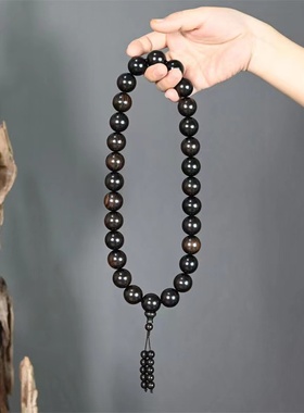 黑檀木手持念珠佛珠手串