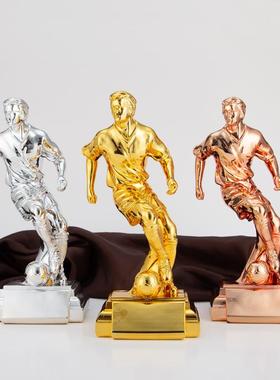厂家直销 世界杯优秀球员奖杯 电镀树脂足球先生射手MVP 球迷用品