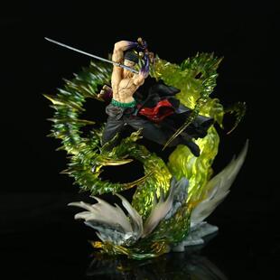 海贼王 鬼岛大战共鸣 阎王 罗罗诺亚索隆 破镜 盒装 模型 雕像