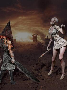 figma SP055 寂静岭2 三角头 红色金字塔头 起泡护士长 可动手办