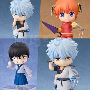 GSC 2420# 坂田银时 2458#志村新八 2462#神乐 银魂 黏土手办摆件