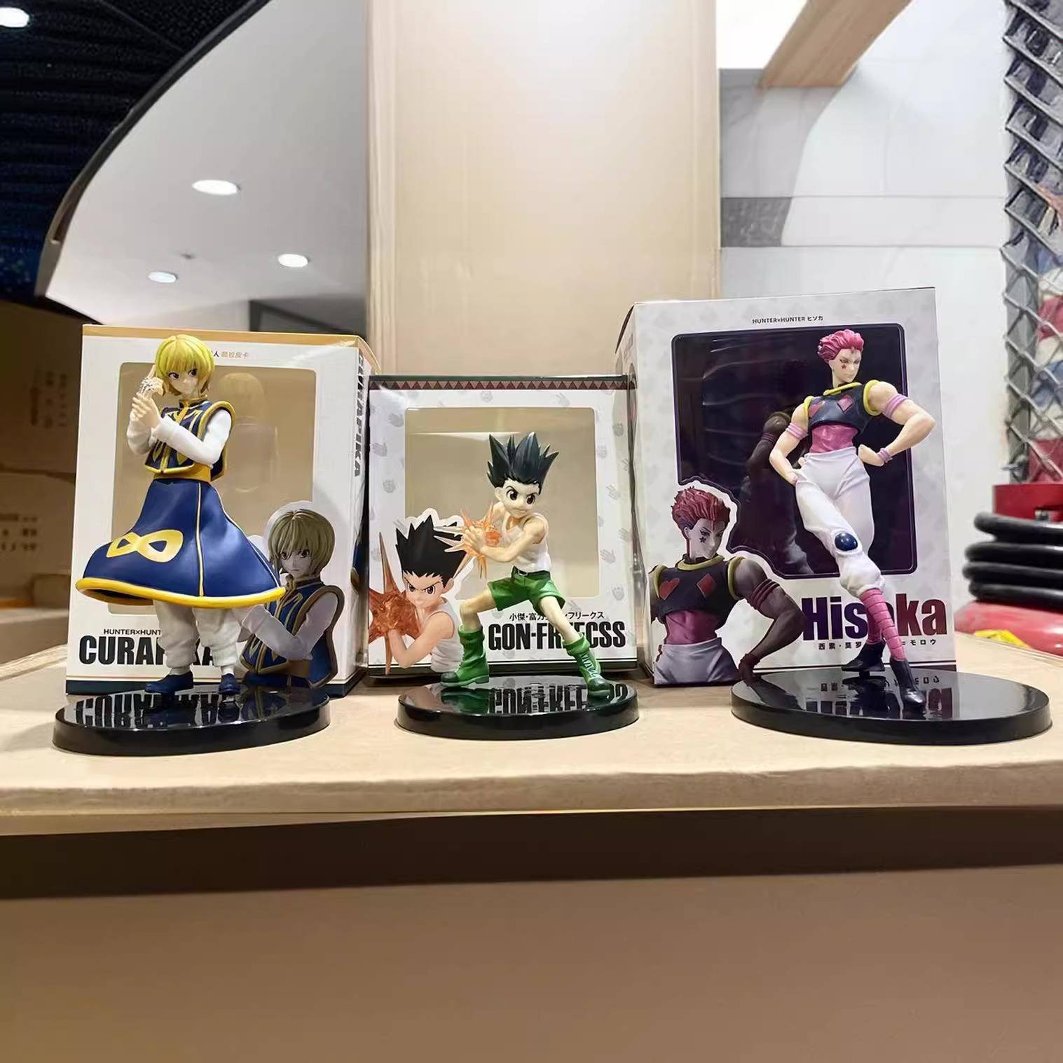 动漫 全职猎人 酷拉皮卡 西索 小杰 手办 模型雕像摆件