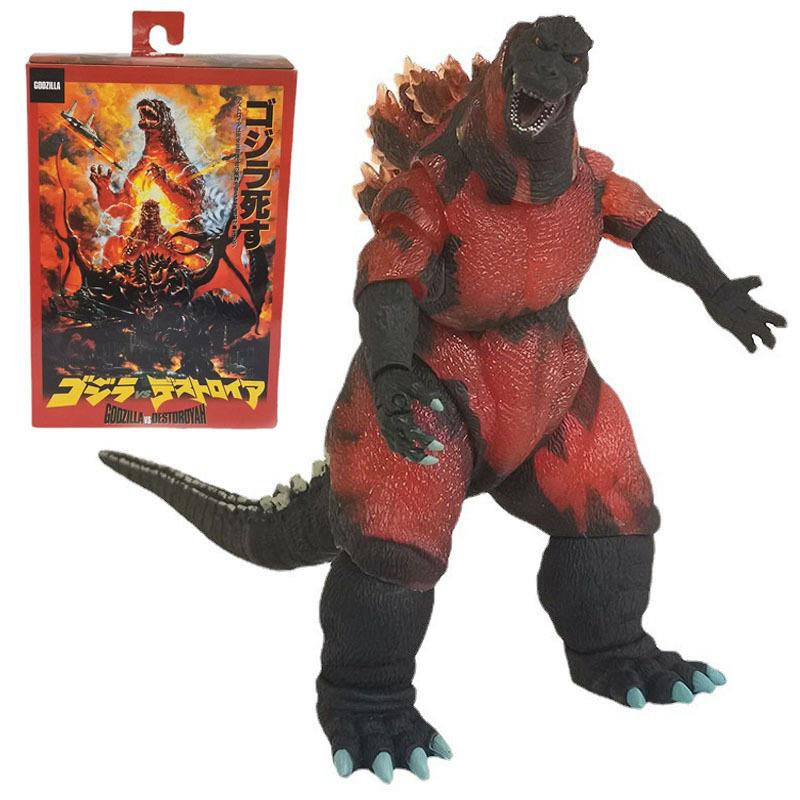 NECA1995红莲哥斯拉godzilla哥吉拉怪兽手办模型SHM可动玩具盒装
