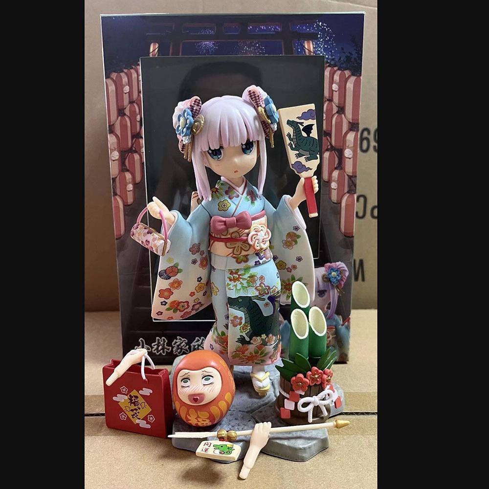 小林家的龙女仆 和服康娜 可换手 场景书桌 盒装 手办 模型 摆件