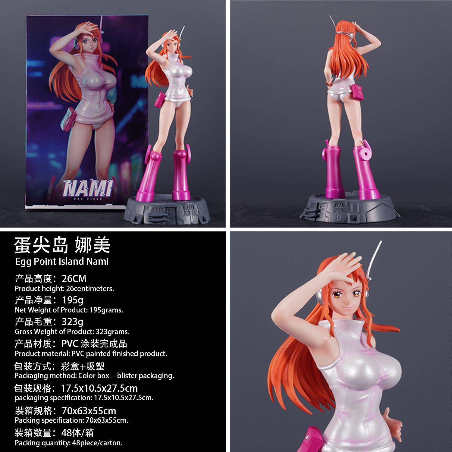 海贼王 蛋头岛娜美 罗宾站姿手办GK周边雕像动漫潮玩模型摆件桌搭