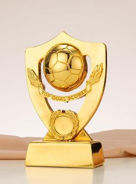 电镀金银铜足球比赛奖杯企业学校运动会联赛奖杯 冠亚季金球奖杯