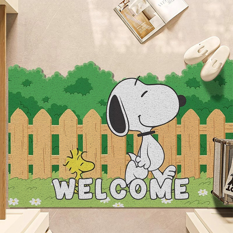 卡通史比努入户门地垫丝圈小清新门口进门脚垫玄关大门内换鞋地毯,居家布艺,入户地垫,淘宝优惠券,粉丝福利购,淘宝优惠卷