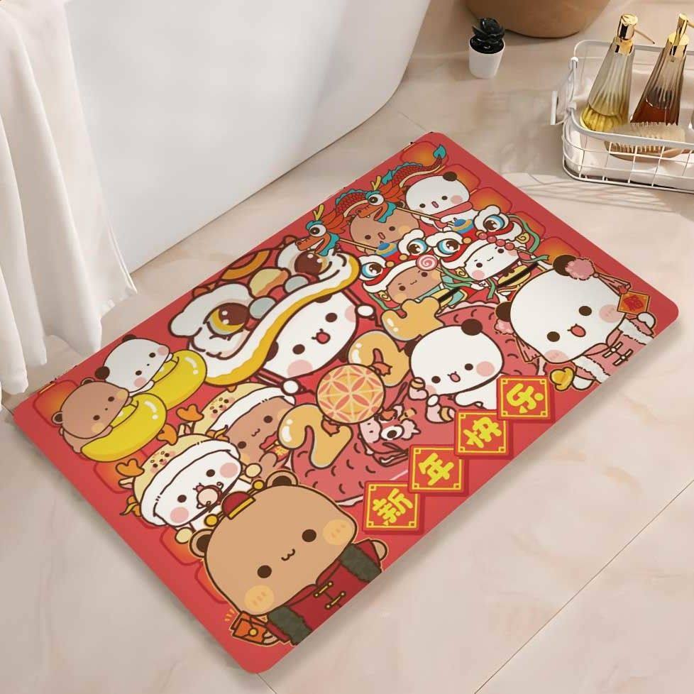 布布一二可爱卡通浴室卫生间玄关厕所门口硅藻泥吸水防滑速干地垫,居家布艺,家用脚垫,淘宝优惠券,粉丝福利购,淘宝优惠卷