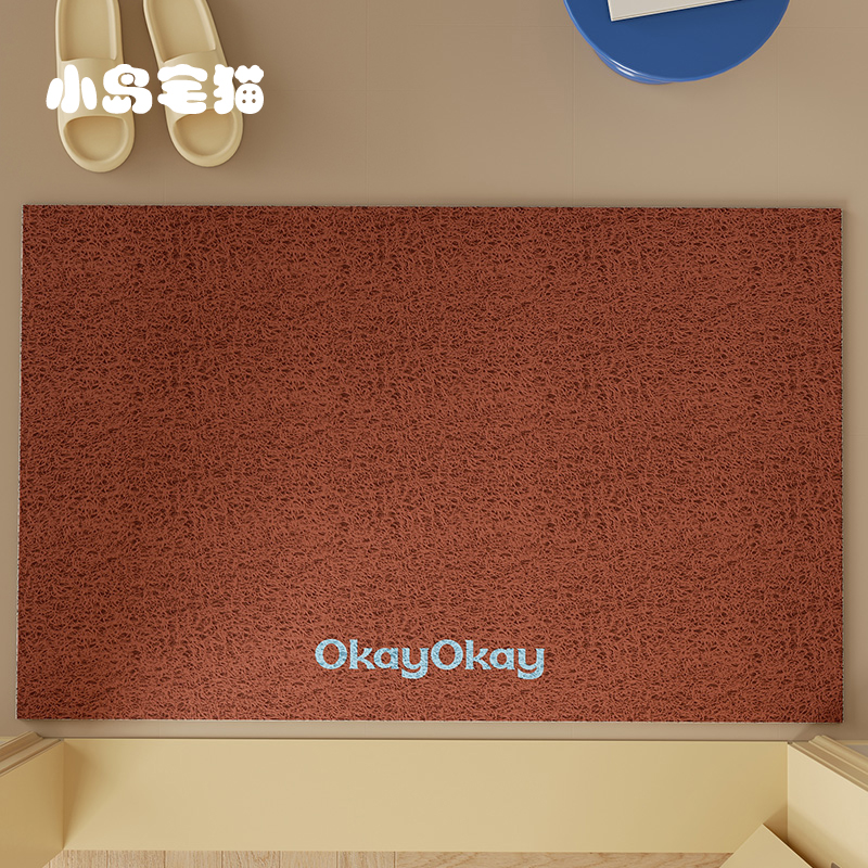 纯色丝绒礼物丝圈入户地垫门口家用可裁剪 pvc耐脏防滑除尘脚垫子