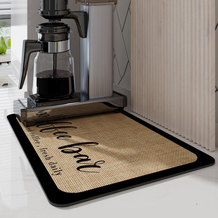 咖啡机吸水垫子厨房碗盘吧台沥水垫水杯干燥垫餐桌台面免洗隔热垫