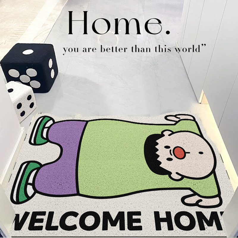 可爱卡通多啦A梦入户地垫玄关进门入门脚垫门口门外防滑垫可裁剪