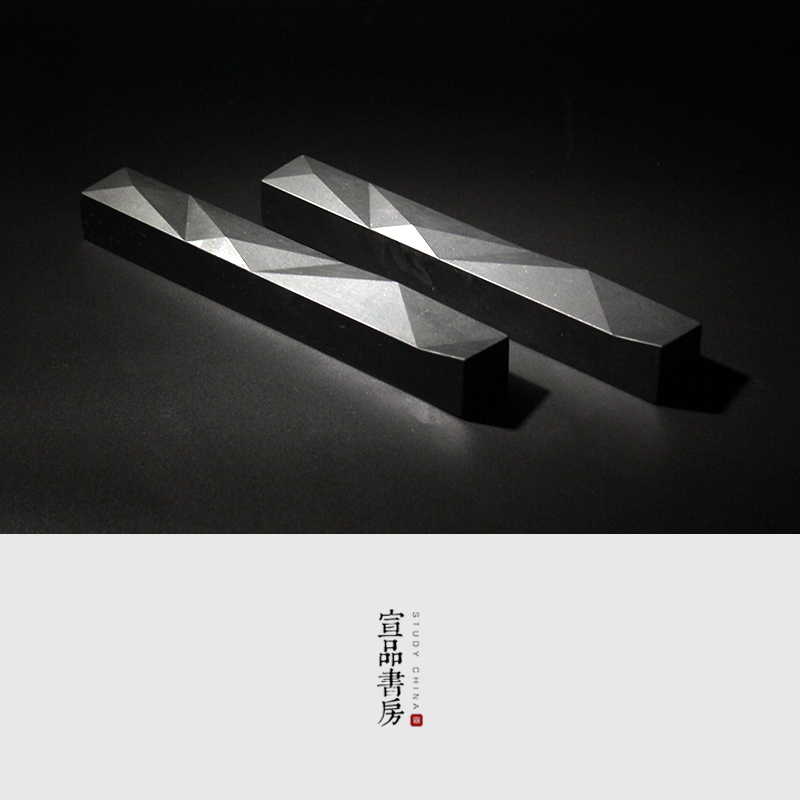 新款包邮镇纸石头砚石雕刻创意几何设计文房四宝压纸书法国画毛笔字专用高档文房礼品私人定制压尺文镇石镇尺