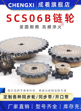 SCS高精度单排链轮3分06B 06B26齿 06B27齿06B28齿06B29齿06B30齿