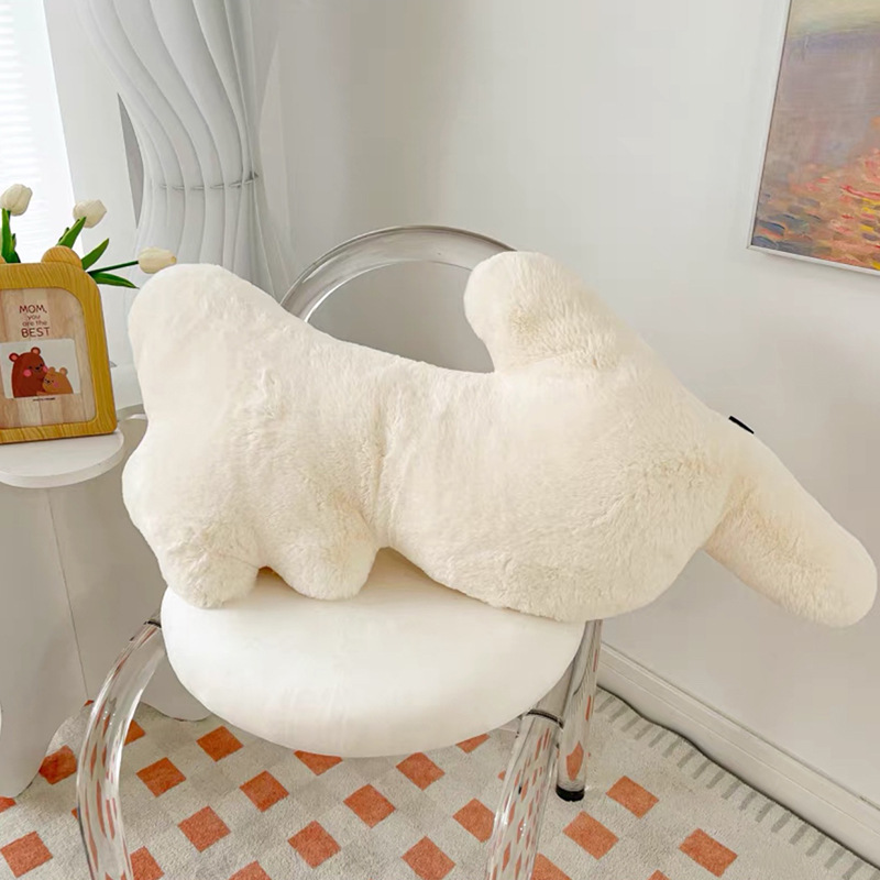 毛绒四叶花朵靠垫网红南瓜艺术