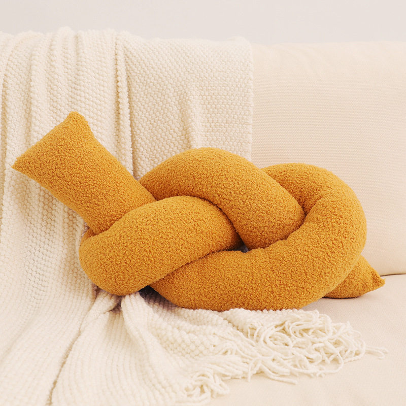 北欧ins 纯色拧花抱枕网红打结长条靠枕家居沙发抱枕套装饰枕头靠,居家布艺,抱枕被,淘宝优惠券,粉丝福利购,淘宝优惠卷